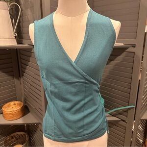 Turquoise Wrap Tank Top by Ann Taylor - NWTS